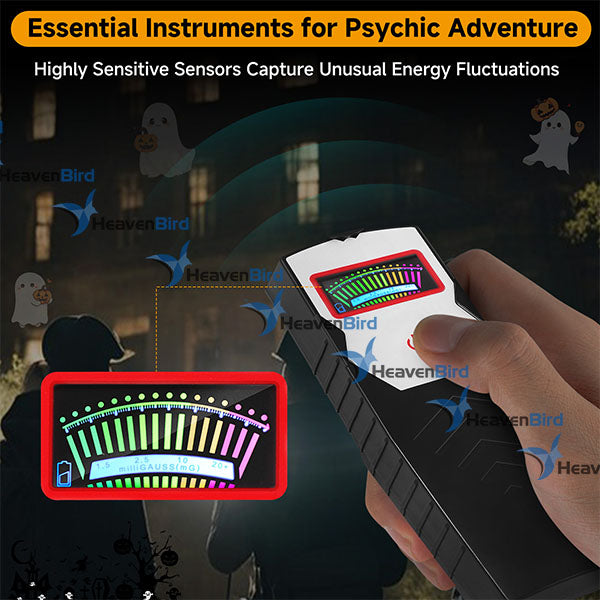 HeavenBird Ghost Hunting Equipment, Digital LCD Spirit Detector with 4 Ghost Hunting Balls, Paranormal Investigation Device