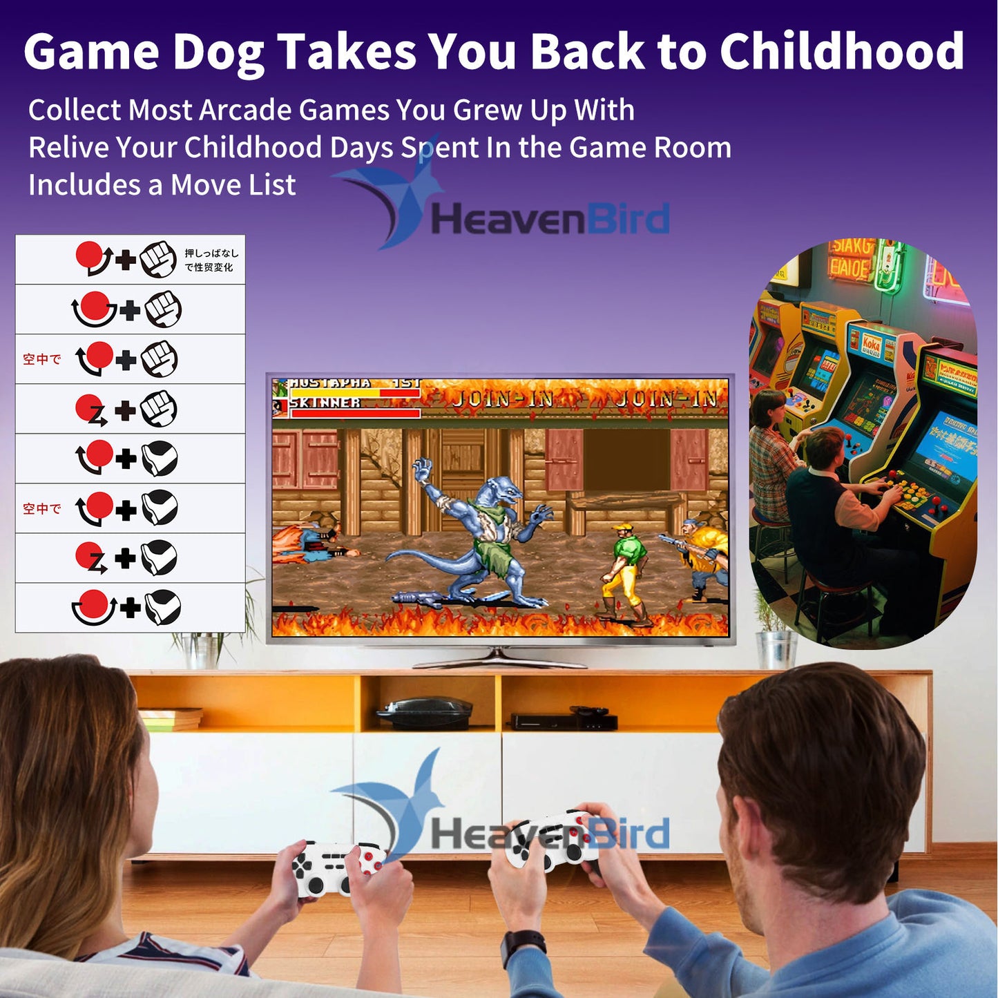 Retro Gaming Console, Plug & Play, 128G, Video Game Stick, TV HDMI Connect, Stress Anxiety Relief, Gift for Friends