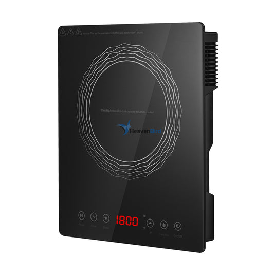 Portable Induction Burner 1800W Large 8 Heating Coi  Hot Plate Countertop Burner with Touch Panel Power & Temp Adjustable Hot Plate Cooker with 4-Hour Timerl