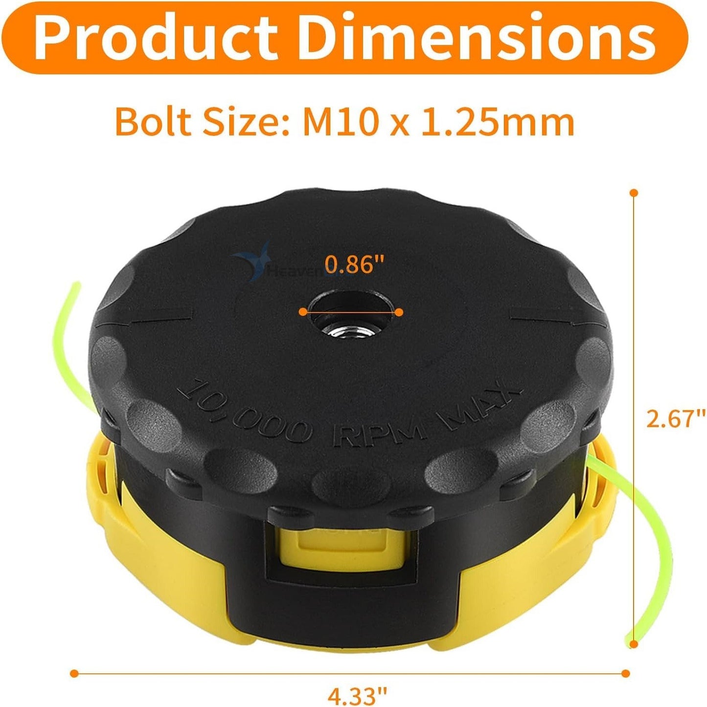 Weed Eater Head Replacement, String Trimmer Head for Echo Eater Speed-Feed 400 SRM-230 SRM-210 Trimmer