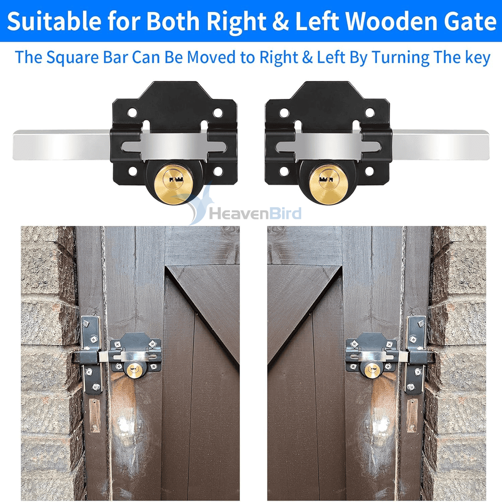 50mm/70mm Double Locking Stainless Steel Rimlock for Garage Door or Wooden Gate