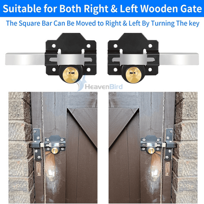 50mm/70mm Double Locking Stainless Steel Rimlock for Garage Door or Wooden Gate