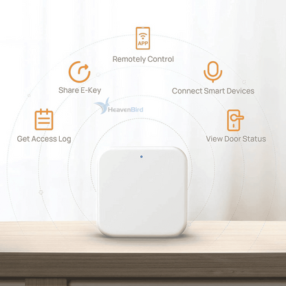 G2 Gateway for TT/DD Lock App, Gateway for Smart Door Lock with Remote Control, Only Work 2.4G Wi-Fi, Compatible with Alexa Voice Control