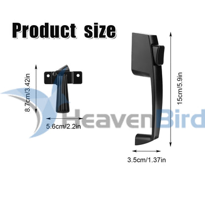 Screen and Storm Door Push Button Latch Set with Night Lock