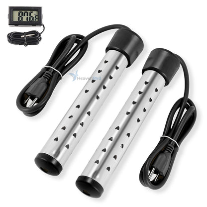 Portable Immersion Water Heater with Stainless Steel Cover Anti-scalding Bucket Heater Quick Heating Immersion Heater for Indoor & Outdoor