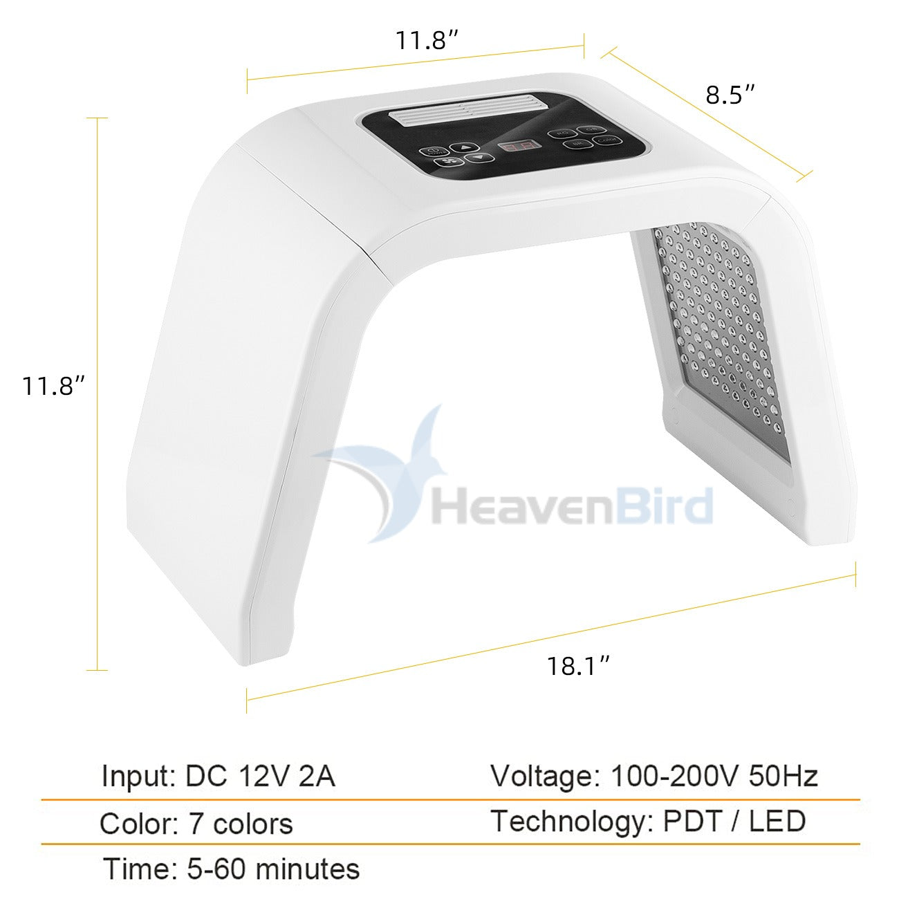 7 Color LED Facial Skin Therapy Mask LED Face Skin Light Treatment Anti-wrinkle Anti-aging Whitening