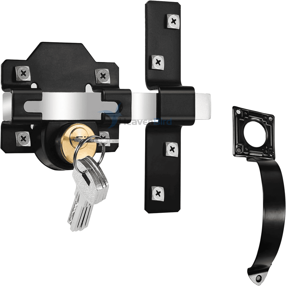 50mm/70mm Double Locking Stainless Steel Rimlock for Garage Door or Wooden Gate