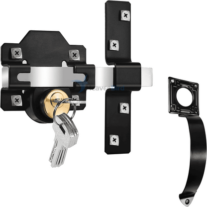 50mm/70mm Double Locking Stainless Steel Rimlock for Garage Door or Wooden Gate