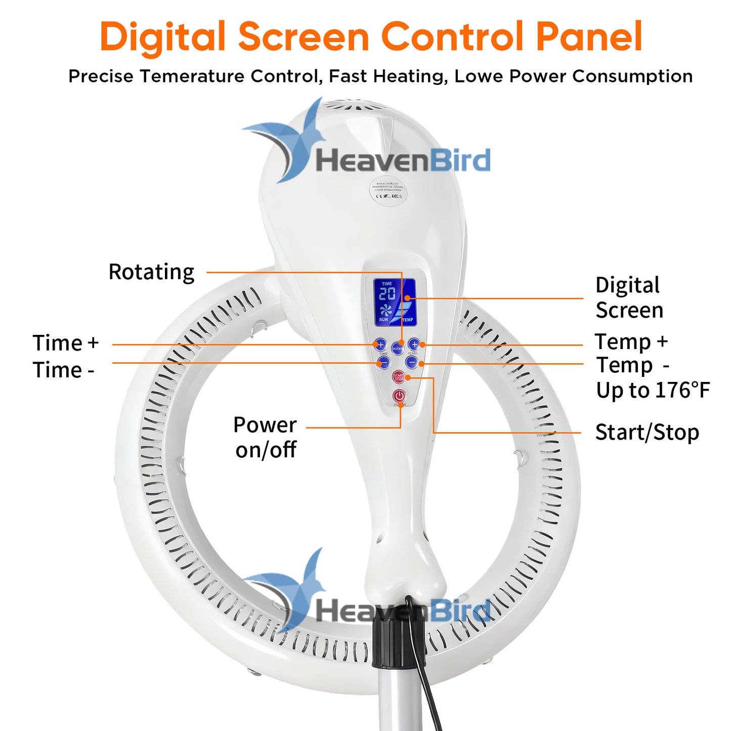 Stand Hair Dryer, Orbiting Rotating Hair Processor, Hair Dryer Accelerator, Perm Styling
