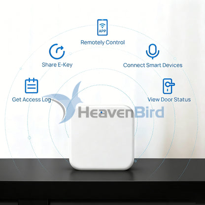 G2 Gateway for TT/DD Lock App, Gateway for Smart Door Lock with Remote Control, Only Work 2.4G Wi-Fi, Compatible with Alexa Voice Control