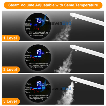 Professional Facial Steamer, Vaporizador Facial with Mist Adjustable & Timer, Ionic Steam Intensity Adjustable & Movable Arm, Preheating Esthetician Steamer, Home Beauty Salon SPA