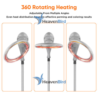 Stand Hair Dryer, Orbiting Rotating Hair Processor, Hair Dryer Accelerator, Perm Styling ,Grey