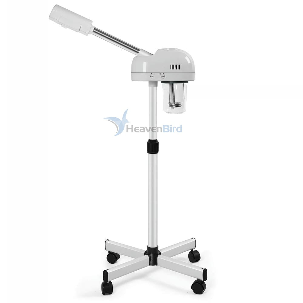 Stand Professional Ozone Facial Steamer with Touch Control Hot Mist Function, Adjustable Height & Rolling Base 360° Rotatable Nozzle Use for Home Salon SPA