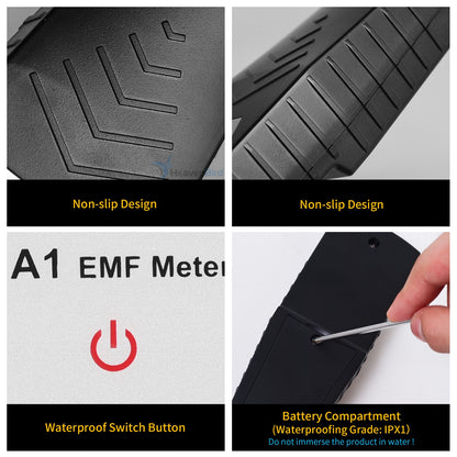 EMF Meter, Hand-held Digital LCD EMF Detector, Ghost Hunting Equipment Tester for Home, Office & Outdoor Inspections