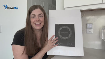 Portable Induction Burner 1800W Large 8 Heating Coi  Hot Plate Countertop Burner with Touch Panel Power & Temp Adjustable Hot Plate Cooker with 4-Hour Timerl